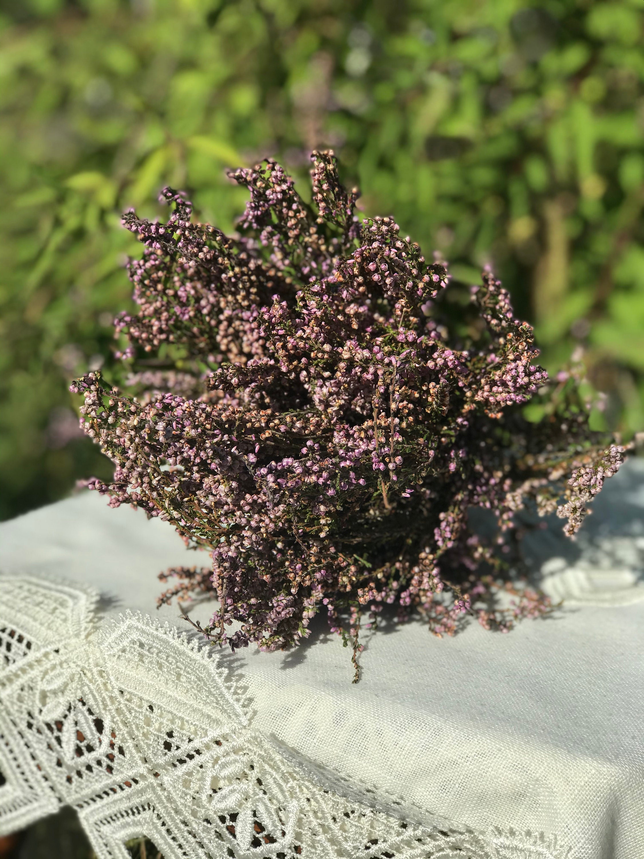 Bouquet of Heather Dried Purple Flowers Bouquet of Purple Etsy UK