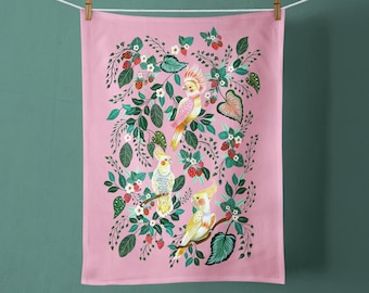 Cockatiel Birds | TEA TOWEL