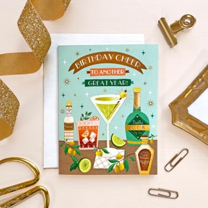 Martini Birthday Card | Stationery  | Greeting Card | By Christine De Carvalho