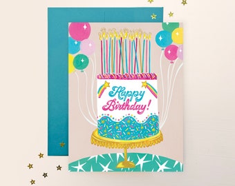 Pride Birthday Cake Card | Stationery  | Greeting Card | By Christine De Carvalho
