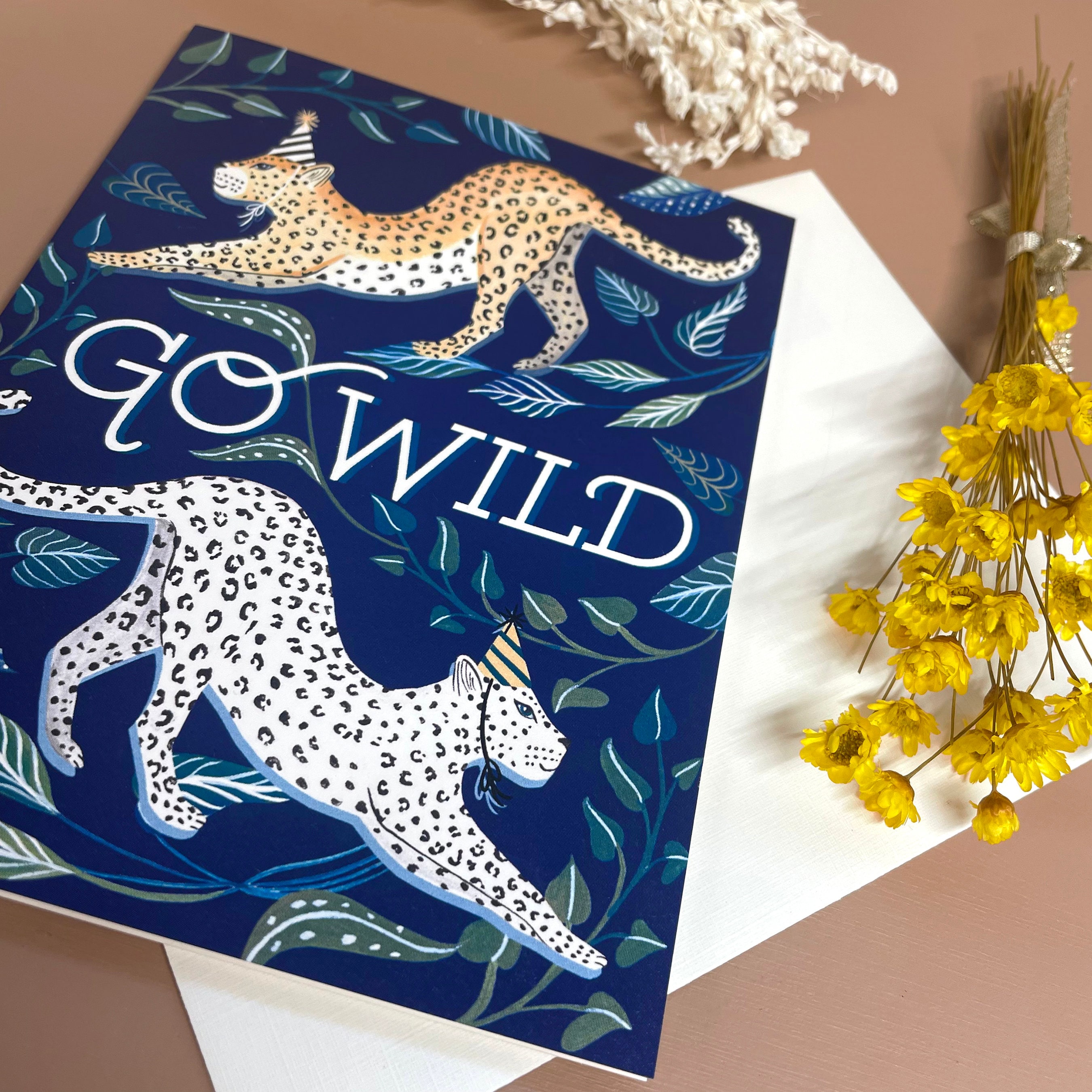Leopard Birthday Card | Stationery | Greeting Card | by Christine De ...