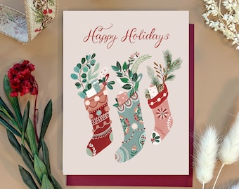 Felt Christmas Card | Stationery  | Greeting Card | By Christine De Carvalho