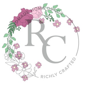 Floral Round SVG | Floral SVG | Peony SVG | Floral Scroll Saw Template