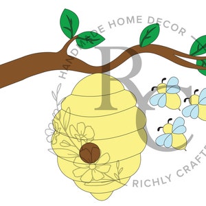 Winnie the Pooh SVG / Bee Hive SVG / Cien