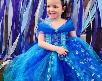Fairy tutu dress, frozen princess dress, princess dress,