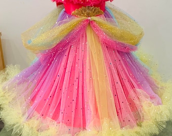 robe tutu, robe de princesse, robe de princesse Elsa, robe de sirène