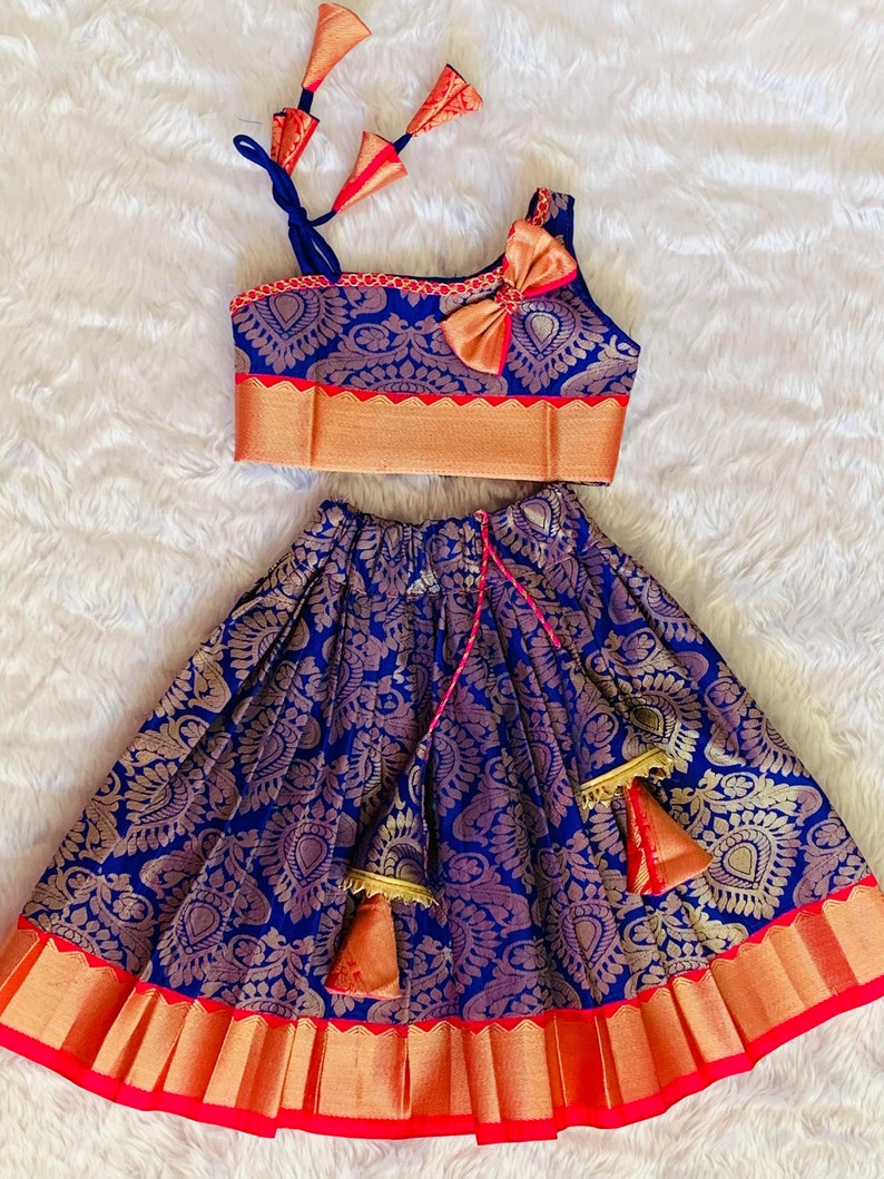 Cradle Ceremony Dress, Art Silk Baby Girl Dress, Birthday Dress, Baby