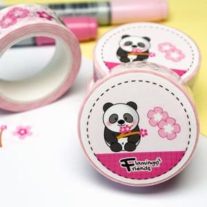 Washi Tape Panda, Sakura, Kirschblüte, Japan, Frühling, 10 m x 15 mm Bild 2