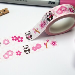 Washi Tape Panda, Sakura, Kirschblüte, Japan, Frühling, 10 m x 15 mm Bild 9