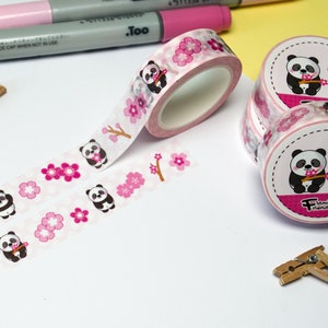 Washi Tape Panda, Sakura, Kirschblüte, Japan, Frühling, 10 m x 15 mm Bild 8