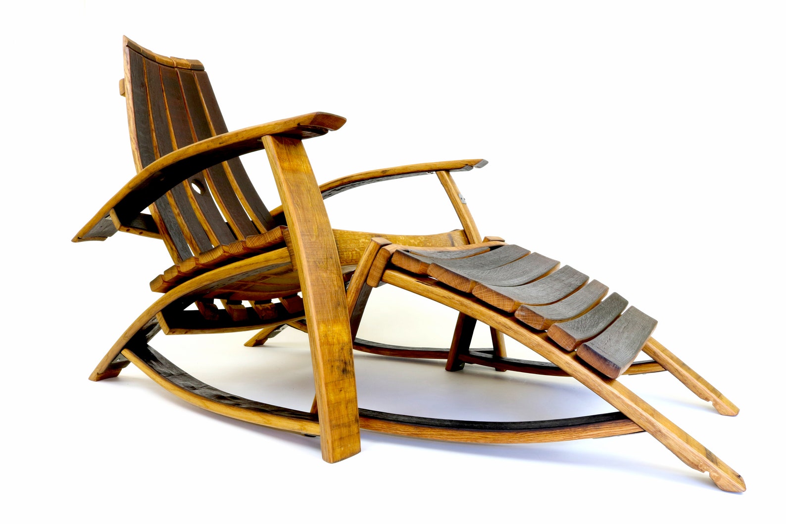 Wine Barrel Chair Wine Barrel Lounge Chair Patio Furniture Etsy