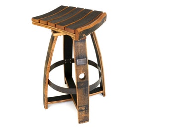 Whiskey Barrel Bar Stools