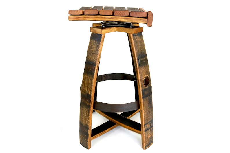 Whiskey Barrel Bar Stools Etsy