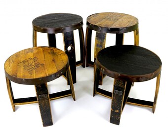 Whiskey Barrel End Table