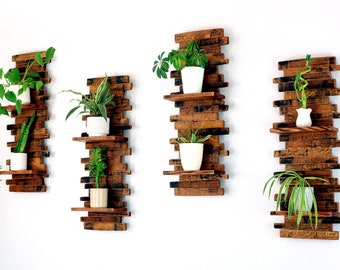 Whiskey Barrel Plant Shelving