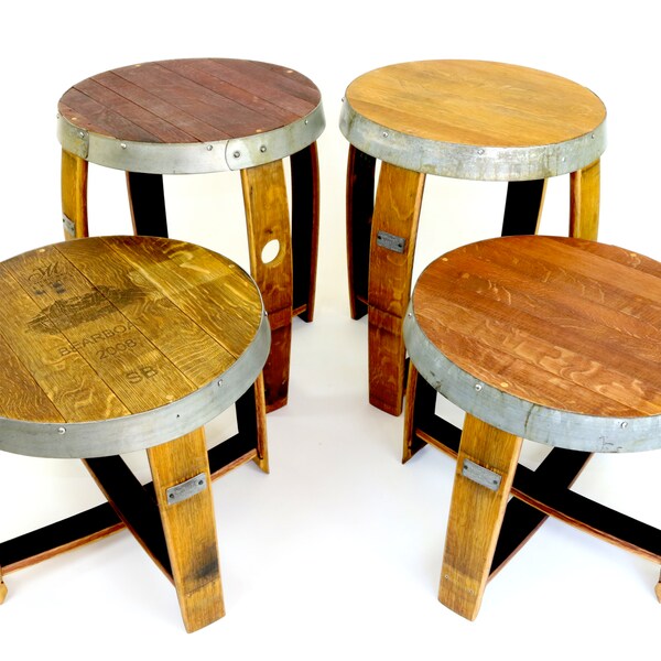 Barrel End Table Etsy