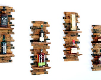 Whiskey Barrel Decor Shelves