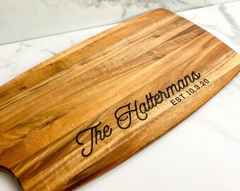 Custom Cutting Board | Custom Wedding  Gift | Charcuterie Board | Engraved Cutting Board | Personalized Cutting Board | Customized Paddle