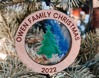 Customized Family Ornament | Custom Christmas Ornament | Custom Tree Ornament | Family Ornament | Personalized Ornament | Yearly Ornament