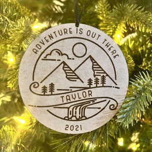Customized Travel Ornament | Custom Christmas Ornament | Custom Ornament | Christmas Decor | Personalized Ornament | Adventure Ornament