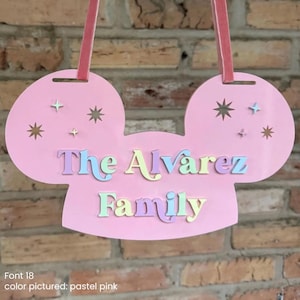 Personalized Disney Stroller Sign - Add a Pop of Rainbow to Your Magical Ride!