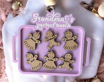 Décoration grand-mère personnalisée | Décoration de Noël personnalisée | Ornement de famille personnalisé | Ornement grand-mère | cadeau pour grand-mère | Cadeau pour grand-mère