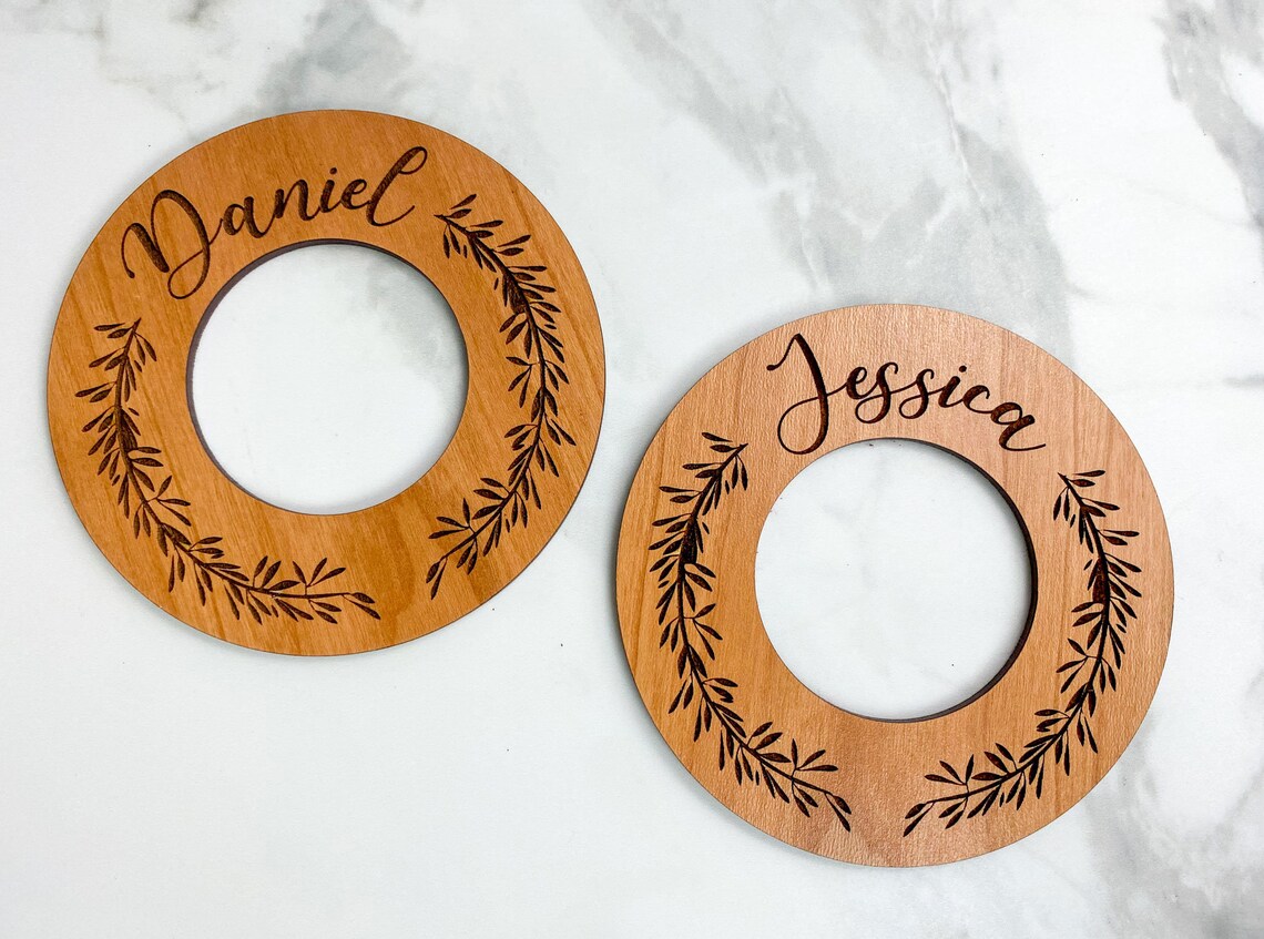 Personalized Napkin Rings Custom Engraved Napkin Rings Etsy