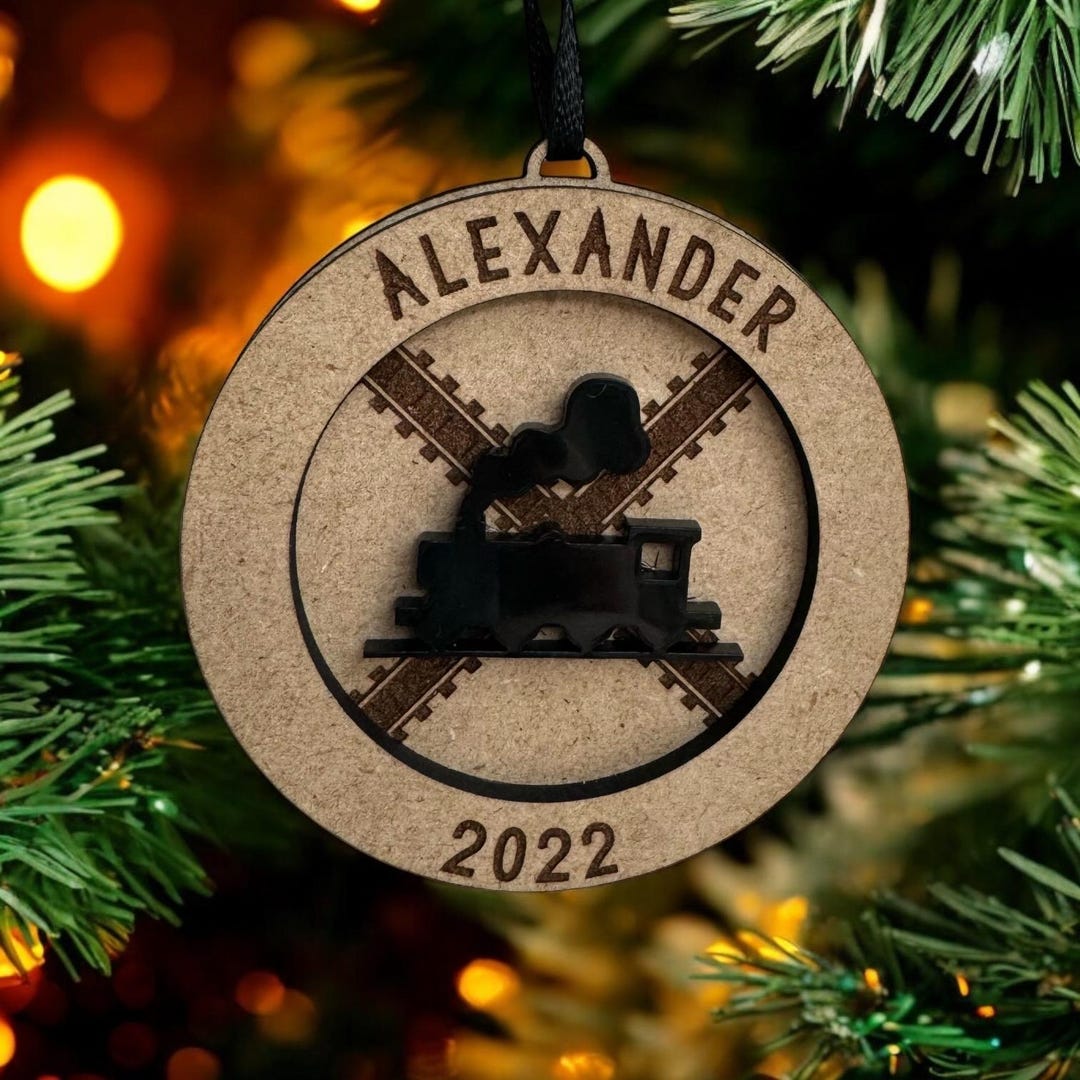 Customized Train Ornament | Custom Christmas Ornament | Custom ...