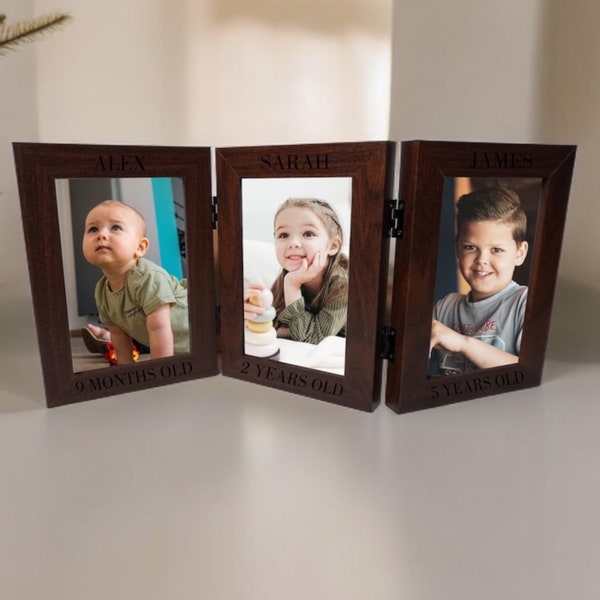 Custom Triple Picture Frame | Custom Engraved Frame | Customized Picture | Custom Frame | Personalized Frame | Custom Gift | Double Frame