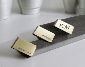 Personalized Money Clip | Metal Money Clip | Groomsmen Gifts | Custom Money Clip | Wedding Party Favors | Wedding Party Gift | Father's Day