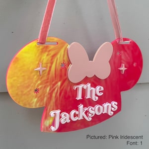 Custom Disney Stroller Sign - Add a Pop of Colorful Joy to Your Enchanting Journey!