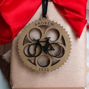 Customized Cycling Ornament | Custom Christmas Ornament | Custom Bike Ornament | Cyclist Ornament | Personalized Ornament | Biker Ornament