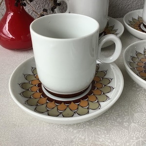 Thomas Kiruna Artischocken-Kaffeetassen von Hertha Bengtson - 7 Tassen