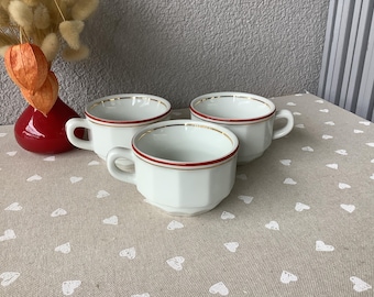 Tazze da caffè bistrot in porcellana Chauvigny - stile Apilco