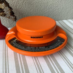 Kitchen scale orange space age Soehnle Germany