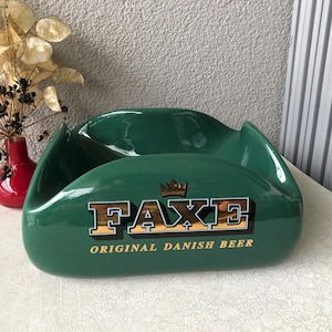 Rare Faxe original Danish beer advertising ashtray - XXL model made in Italy