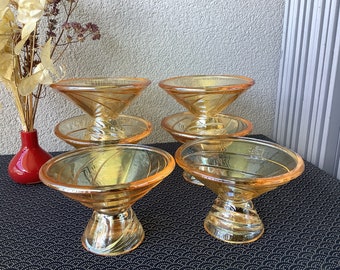 Vintage Art Deco Bistro-Stil Eisbecher