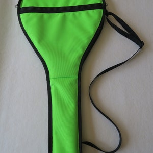 Retro Tennis Racquet Cover - Neon Green