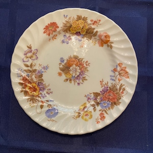 Vintage Aynsley &quot;Summertime&quot; Bone China Side Plate - English Floral Plate, Tea Party Decor, Cottagecore Tableware