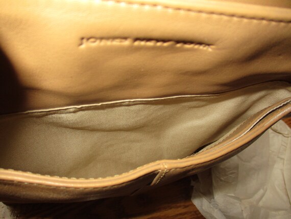 Jones of New York Leather Shoulder Bag Camel Colo… - image 7