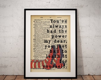 Magicien D Oz Citations Etsy Magicien D Oz Citations Etsy