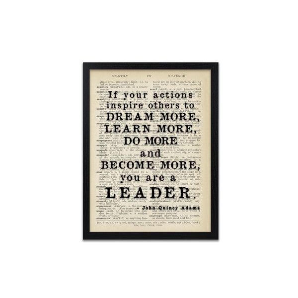 Inspirational Quote Prints - Leadership Quotes