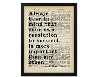 Abraham Lincoln Quote Print