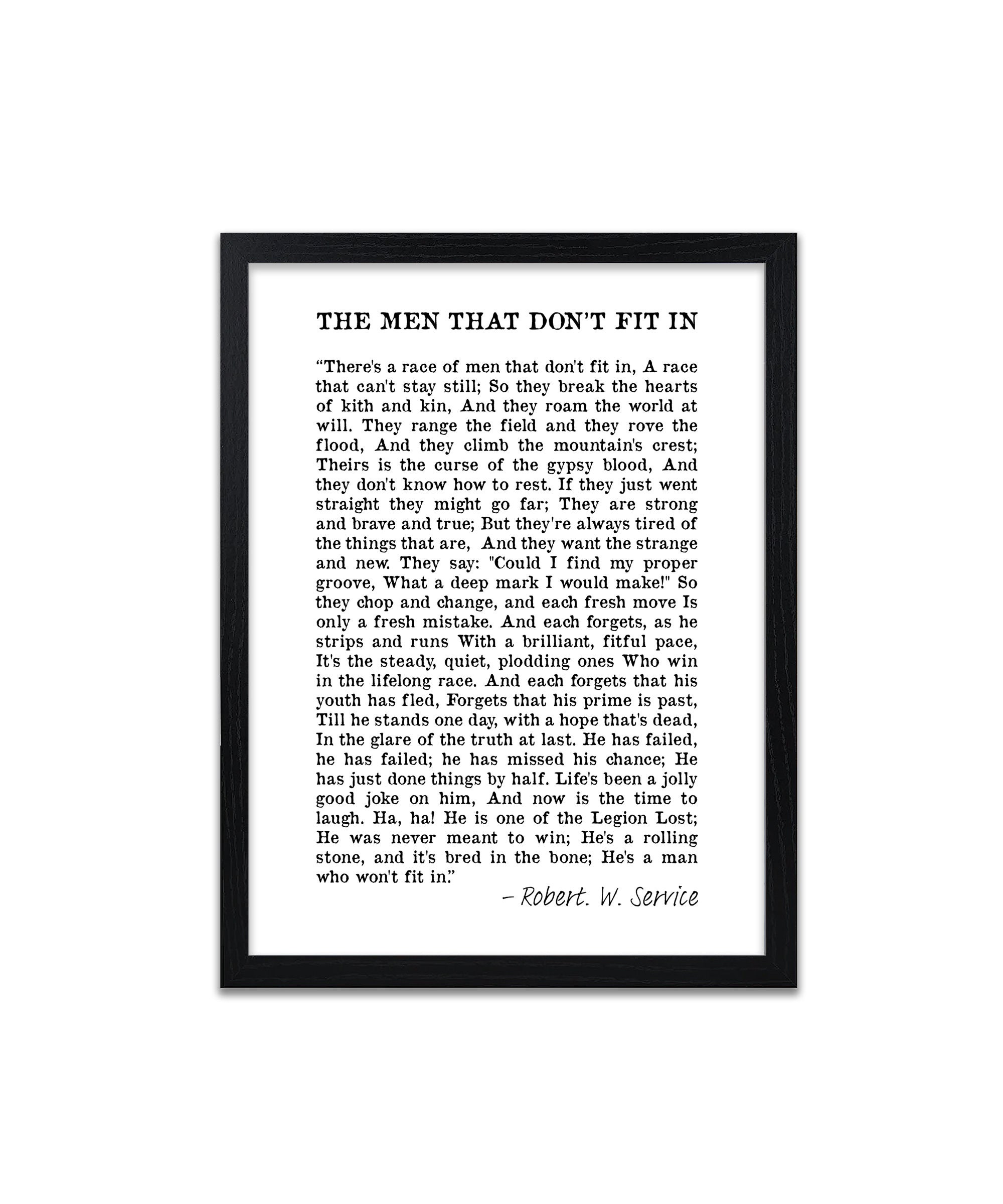 Men That Don't Fit in Print Poetry Prints - Etsy UK