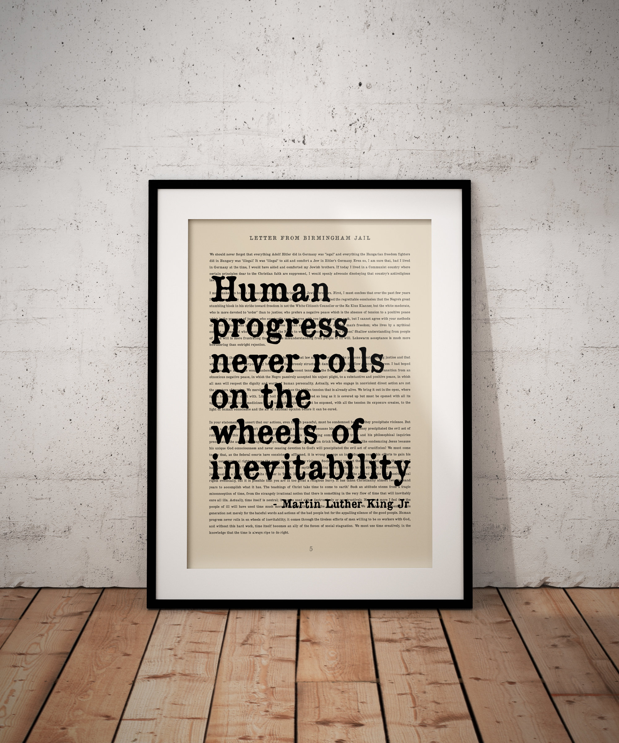 Martin Luther King Jr Human Progress Quote Print - Etsy, image size:2000x2400