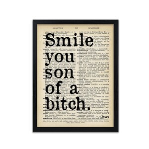 Leende, din horans son citattryck - anpassningsbara kända filmcitat