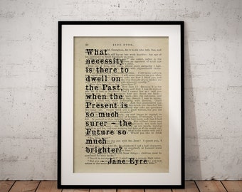 Jane Eyre Book Quote - The Future So Much Brighter Quote Print - Classic Quote Prints