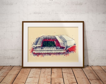 Liverpool Stadium affischtryck