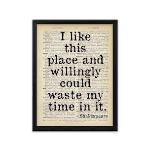 Shakespeare Quote Print - Shakespeare Prints