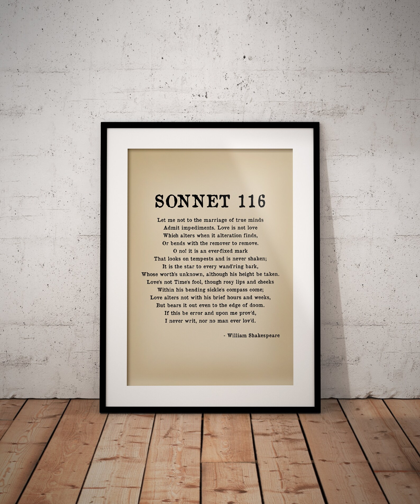 Shakespeare Sonnet 116 Love Poem Print - William Shakespeare Quotes - Etsy